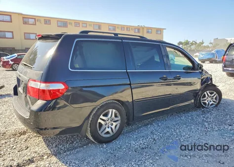 2007 Honda Odyssey Exl из США, поврежденный, VIN 5FNRL38737B002970